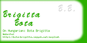 brigitta bota business card